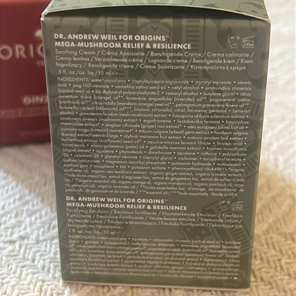 Origins SKIN BOOSTERS 5 pc Mega-Mushroom™ Skin Fortifying Regimen NIB